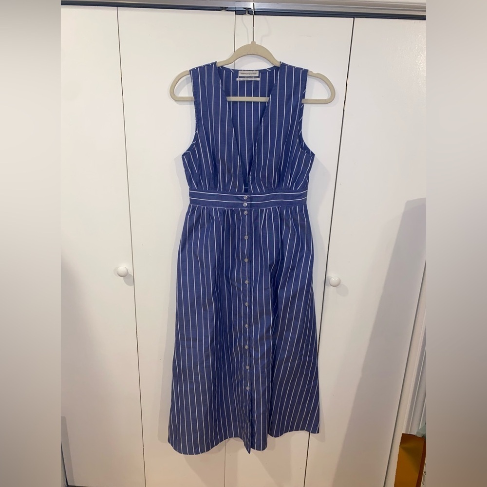 Urban Outfitters Stripped Midi Dress - Picture 2 of 5